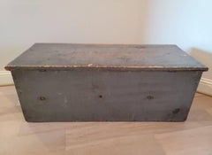 Antique American Country Painted Pine Blanket Chest