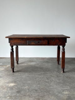 Table polyvalente en chêne de style « American Country Store », fin du XIXe siècle