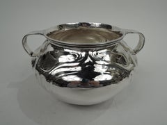 Ancien bol d'amphore en argent sterling American Craftsman
