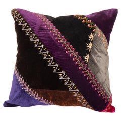 Funda de almohada de colcha loca americana antigua, principios del siglo XX