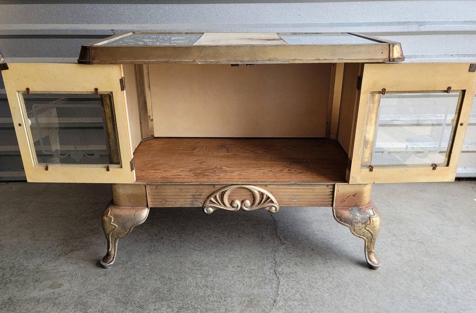 Antique American Early Kitchen Stove Now Console Table For Sale 2