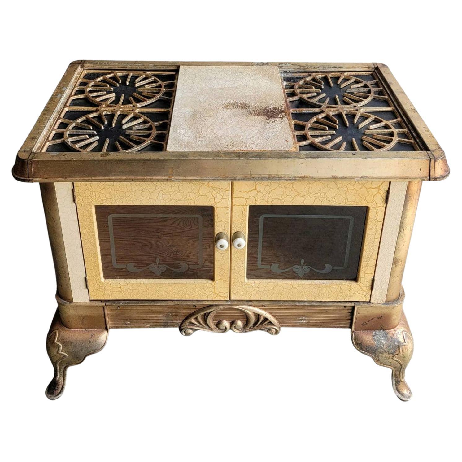 Antique American Early Kitchen Stove Now Console Table For Sale