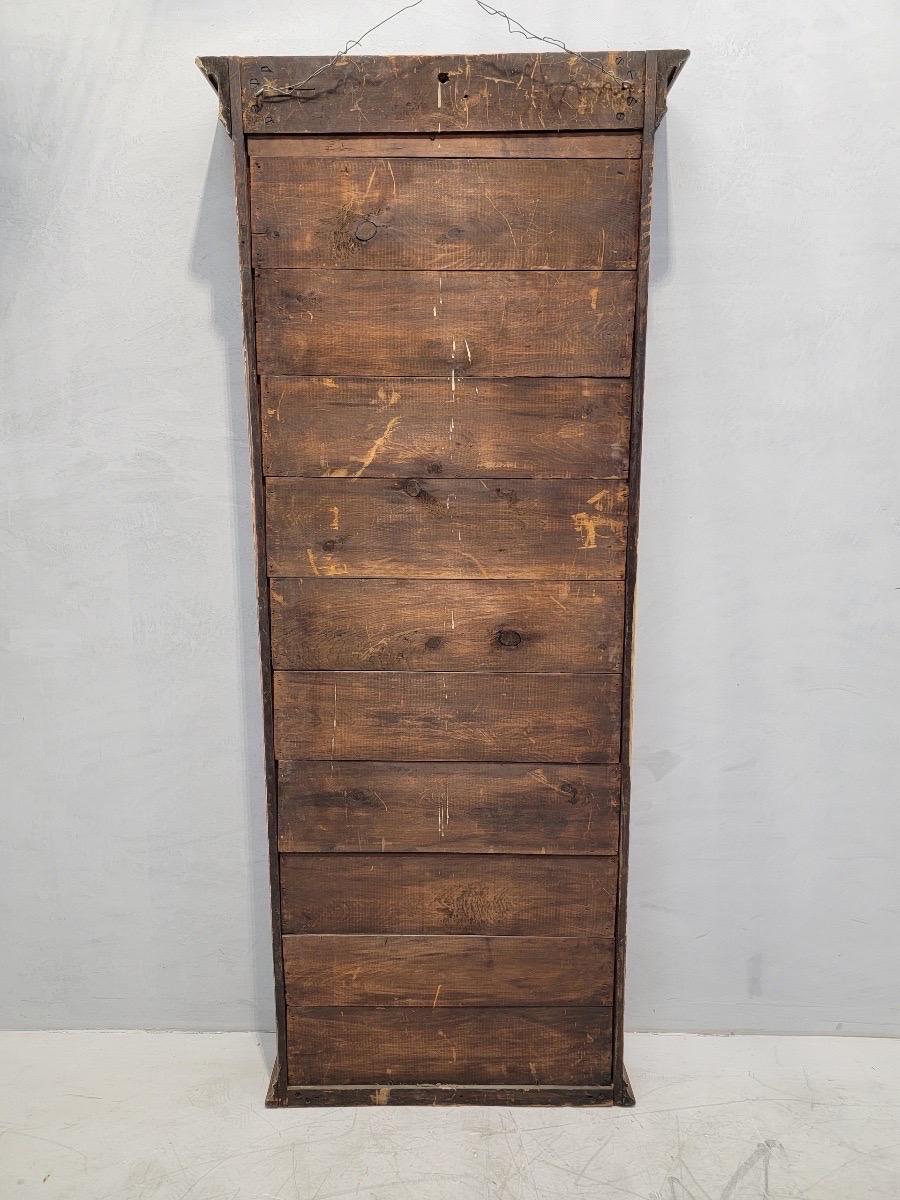 Américain Miroir de pilier américain ancien de style oriental avec base en marbre Carrera - 2 pièces en vente