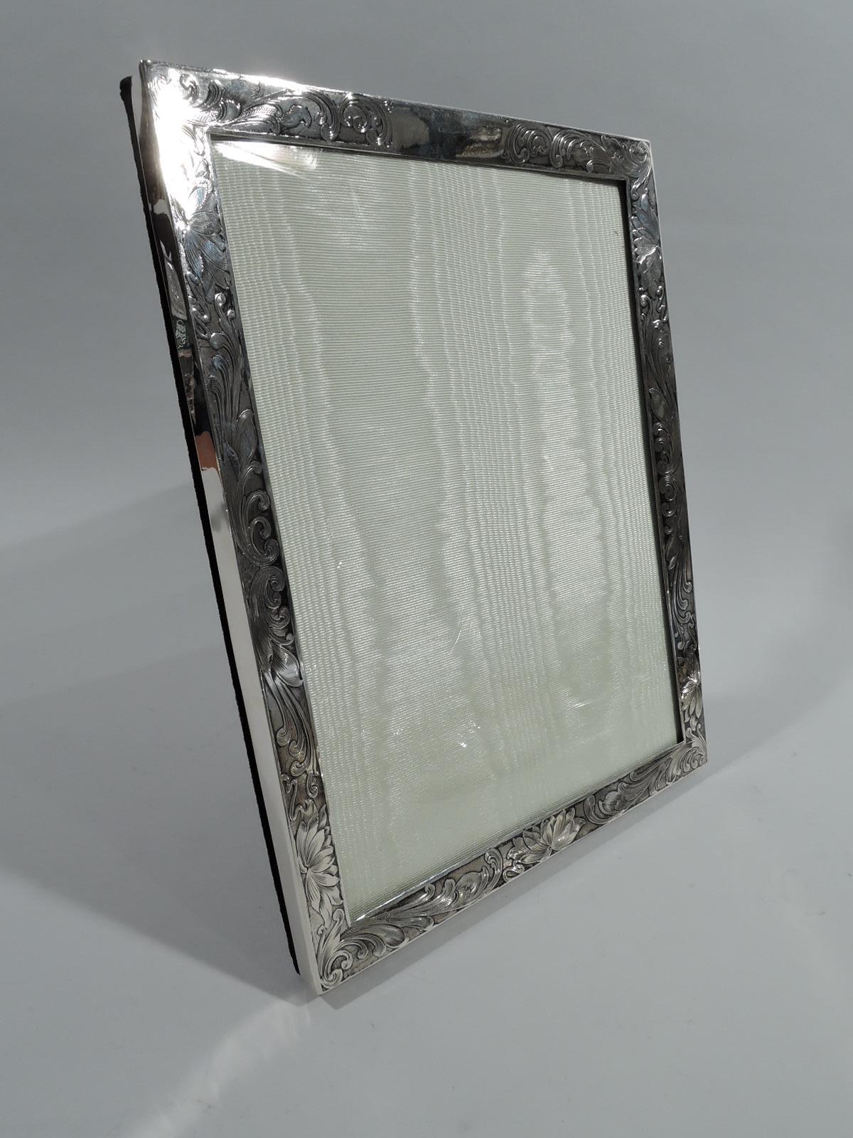 Antique American Edwardian Art Nouveau Sterling Silver Picture Frame at ...