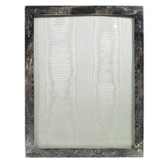 Antique American Edwardian Art Nouveau Sterling Silver Picture Frame
