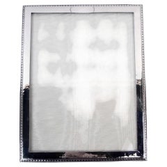 Antique American Edwardian Classical Sterling Silver Picture Frame