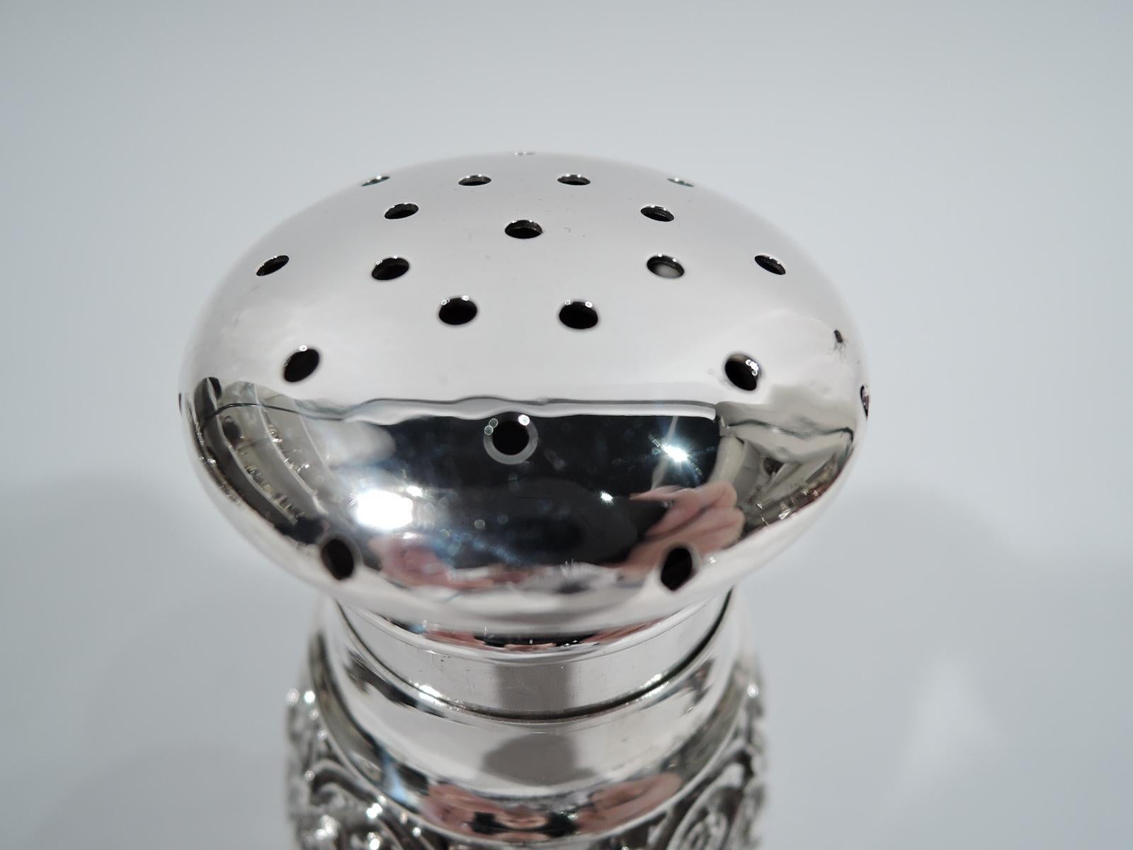20th Century Antique American Edwardian Classical Sterling Silver Sugar Shaker