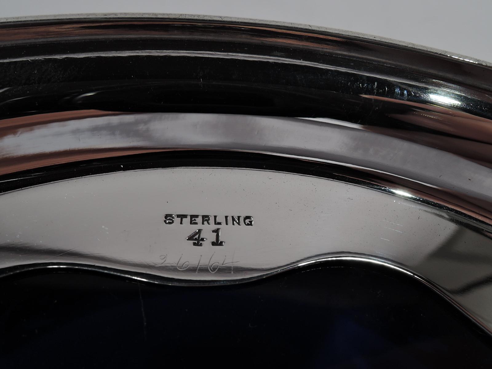 Antique American Edwardian Pierced Sterling Silver Basket Box 5