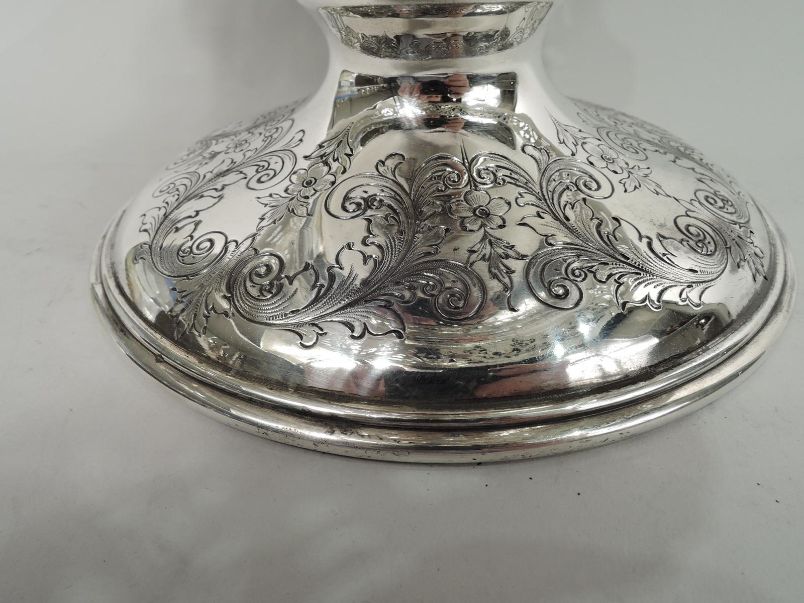 Antique American Edwardian Regency Sterling Silver Centerpiece Bowl 1