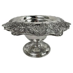 Antique American Edwardian Regency Sterling Silver Centerpiece Bowl