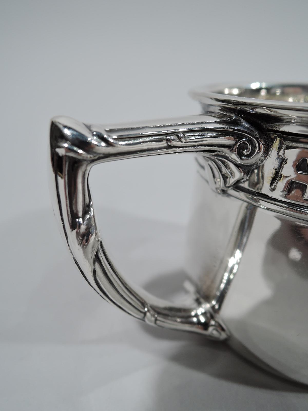 Antique American Edwardian Sterling Silver ABC Baby Cup In Excellent Condition In New York, NY