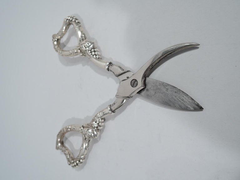 North American Antique American Edwardian Sterling Silver Grape Shears