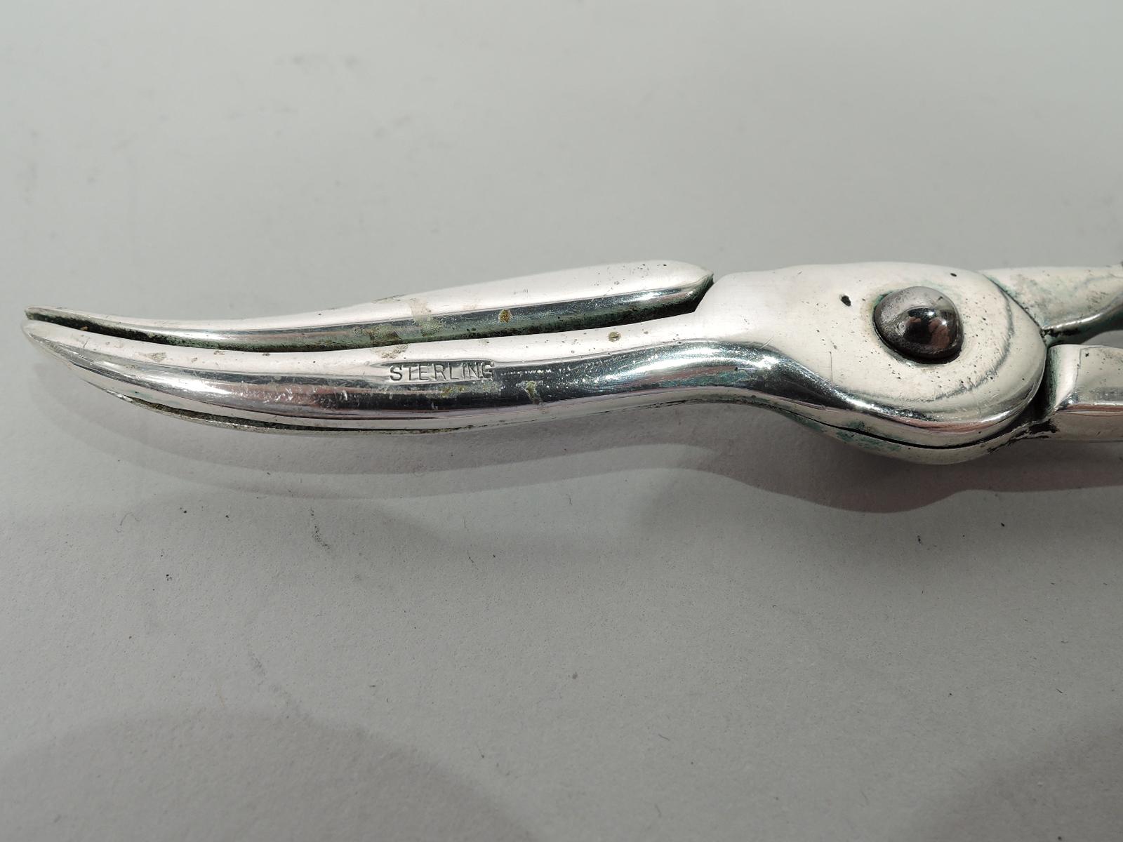 20th Century Antique American Edwardian Sterling Silver Grape Shears
