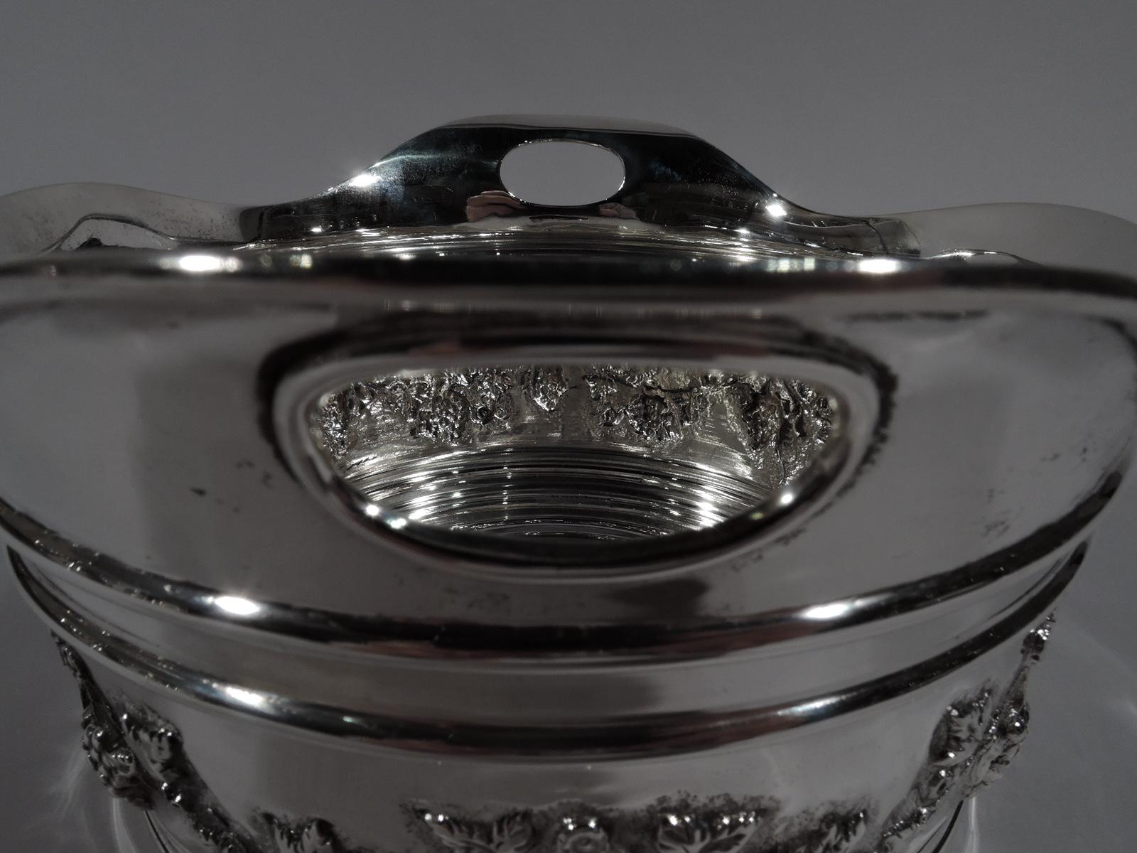 antique sterling silver ice bucket