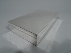 Antique American Edwardian Sterling Silver Humidor by Howard