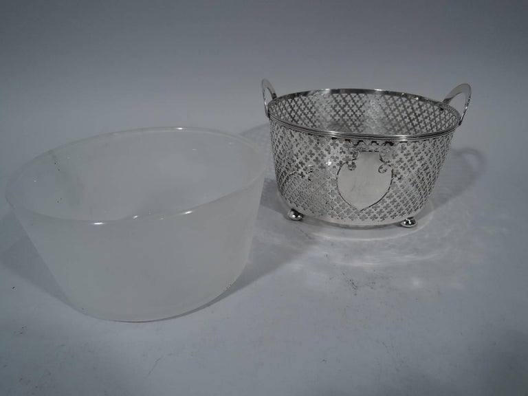 Antique American Edwardian Sterling Silver Ice Bucket For Sale at 1stDibs