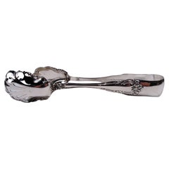Antique American Edwardian Sterling Silver Ice Tongs