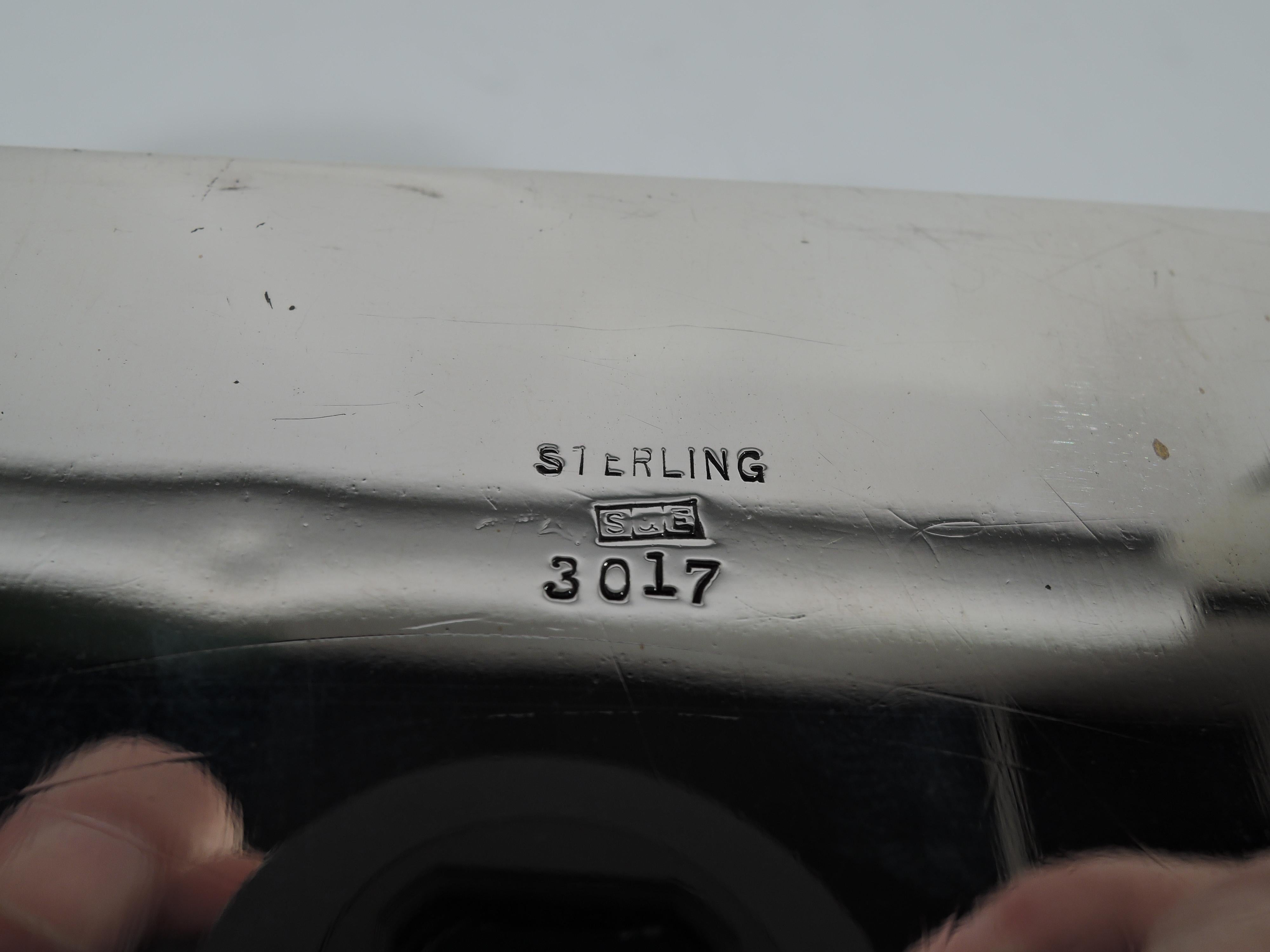 Antique American Edwardian Sterling Silver Keepsake Box 3