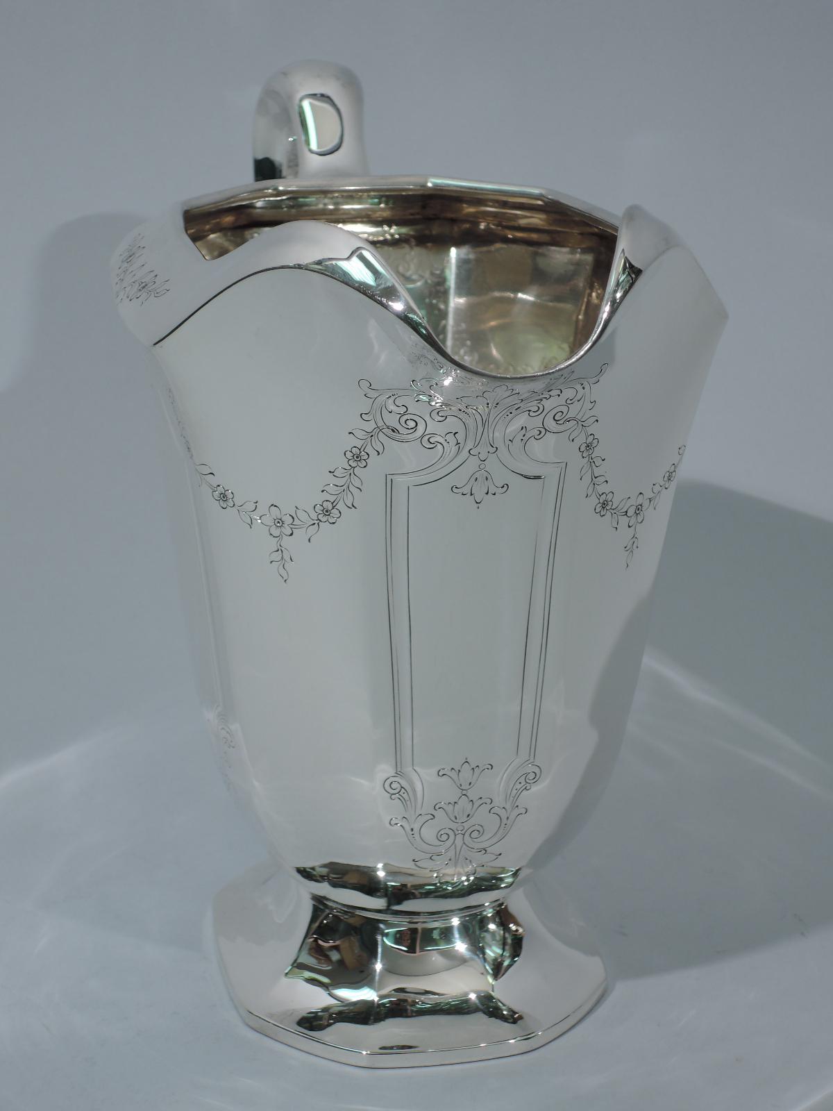 silver water pitcher for sale