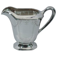 Antique American Edwardian Sterling Silver Water Pitcher