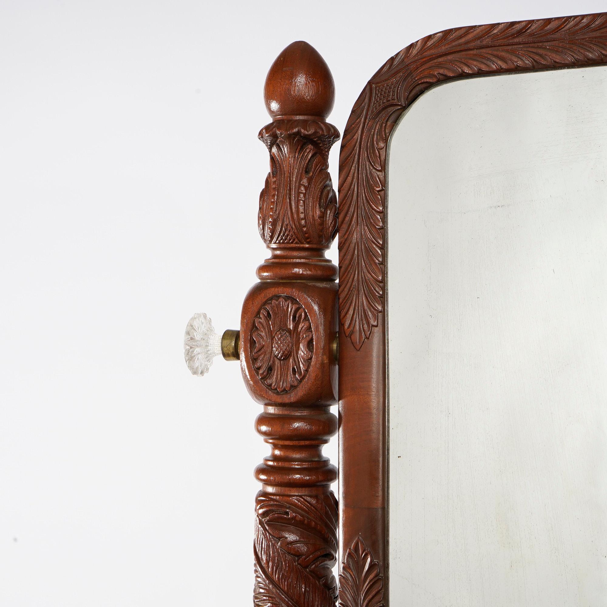 antique empire dresser with mirror