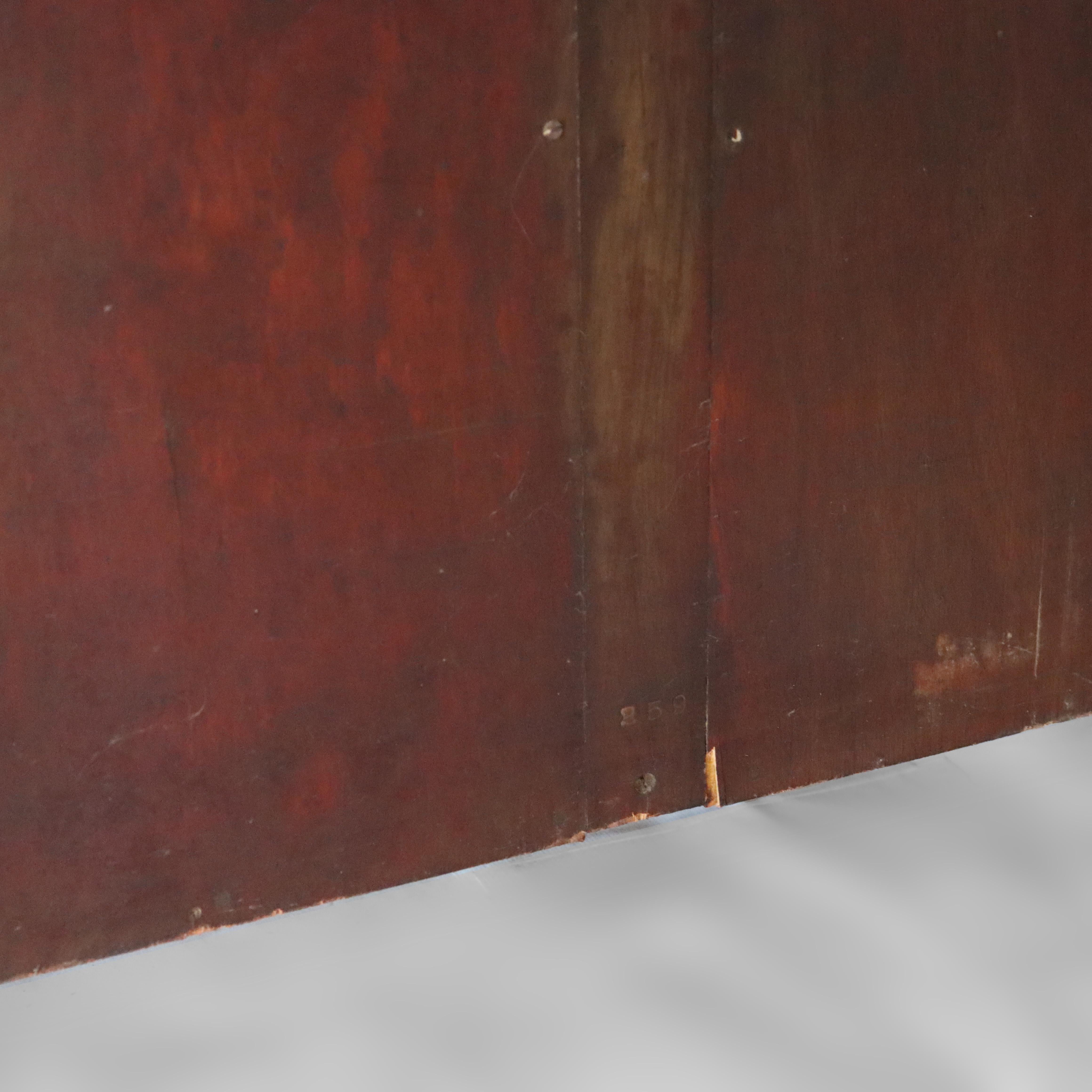 Antiguo Imperio Americano Librería de caoba tallada de doble puerta Principios del siglo XX en venta 7