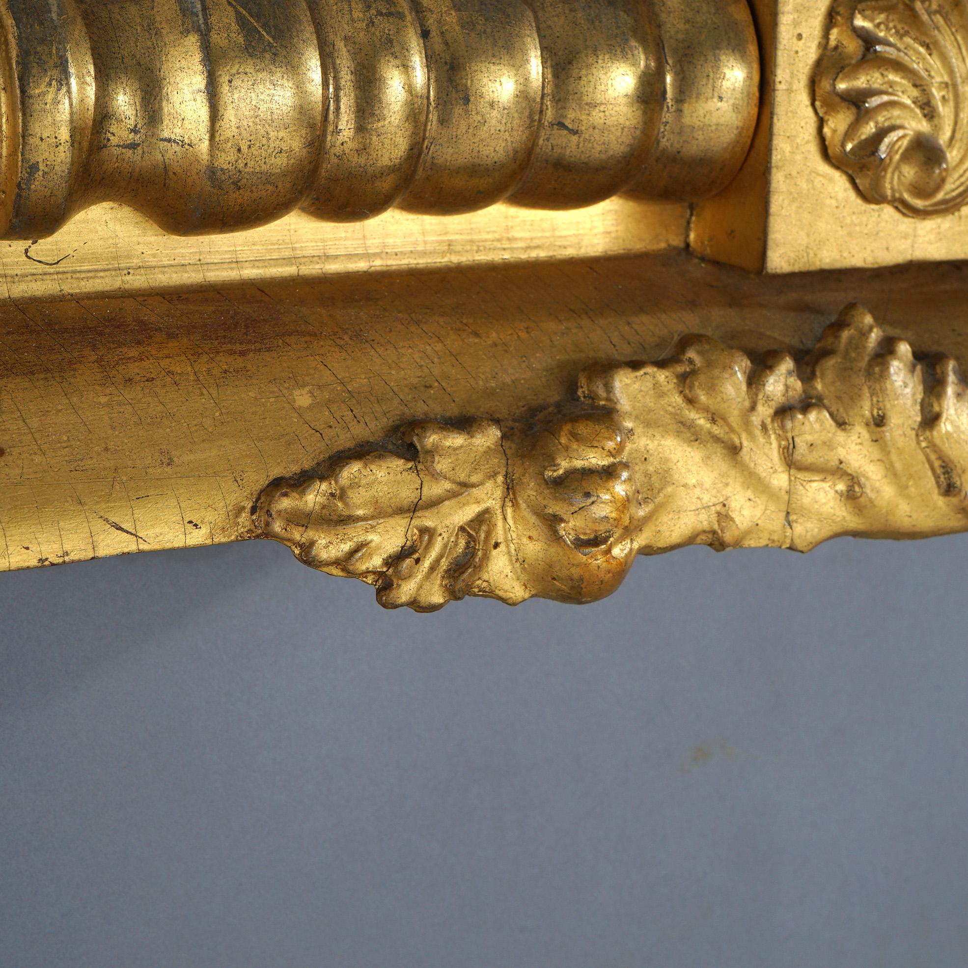 Antique Mirror americano impero classico prima finitura C1840 in vendita 5