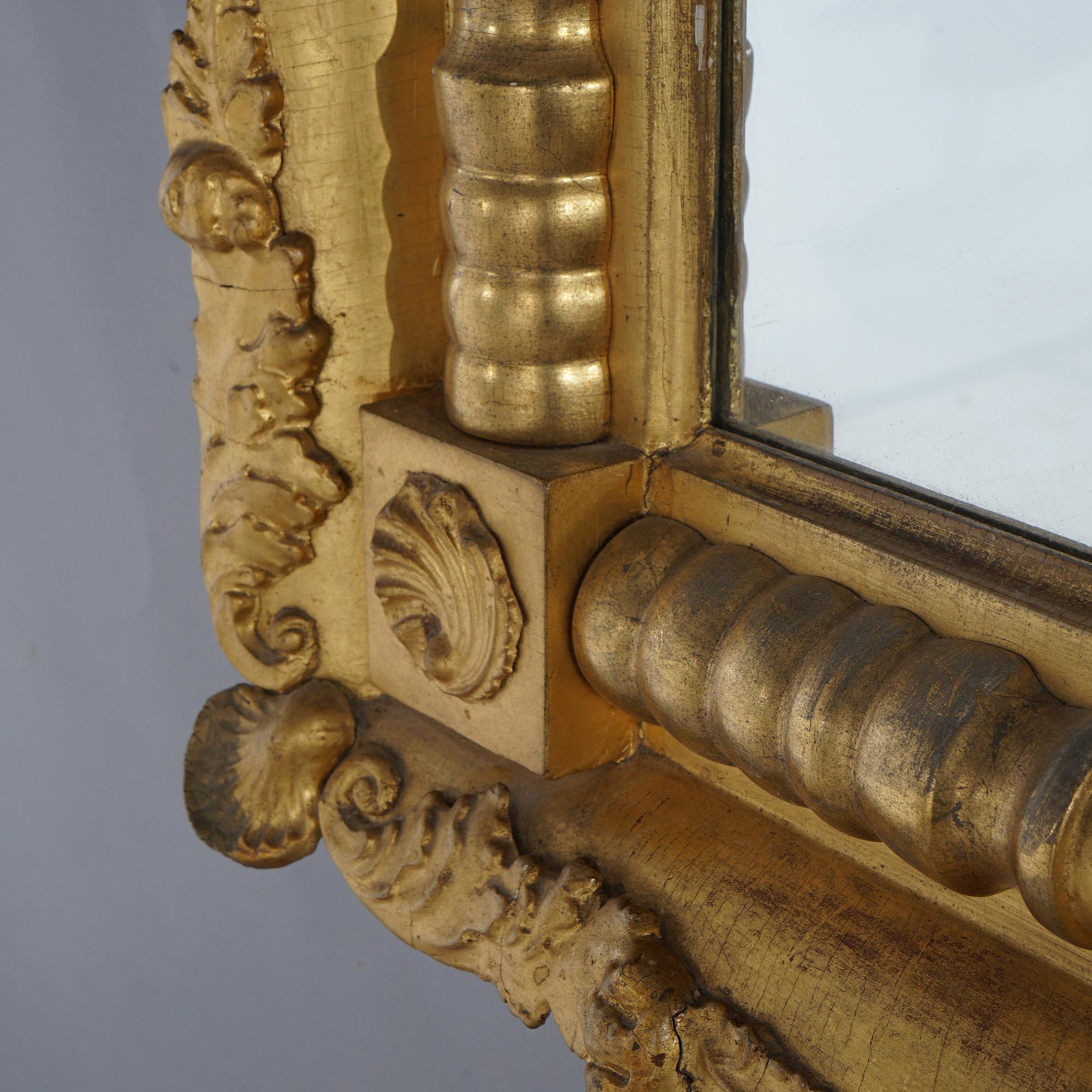 Antique Mirror americano impero classico prima finitura C1840 in vendita 3