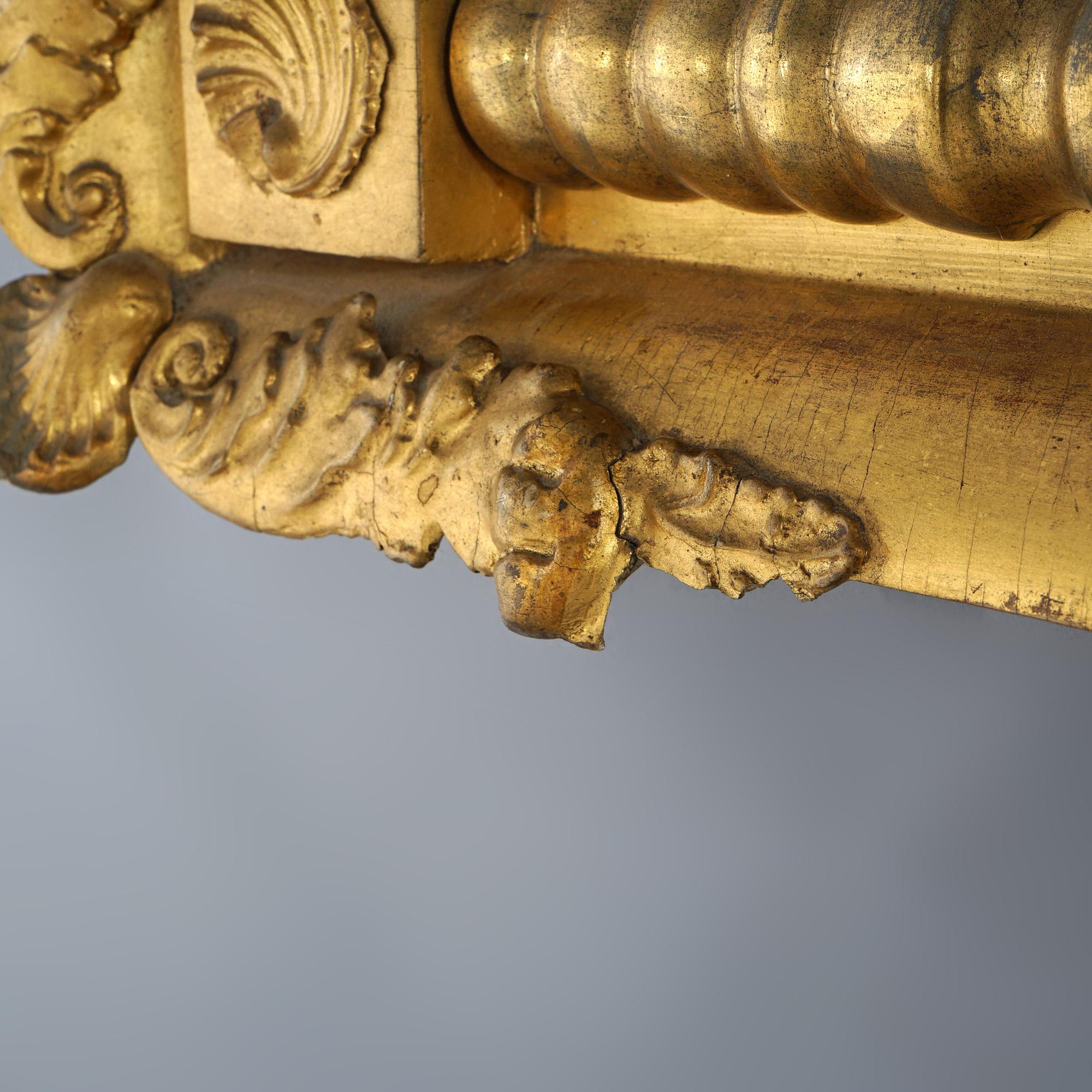 Antique Mirror americano impero classico prima finitura C1840 in vendita 4