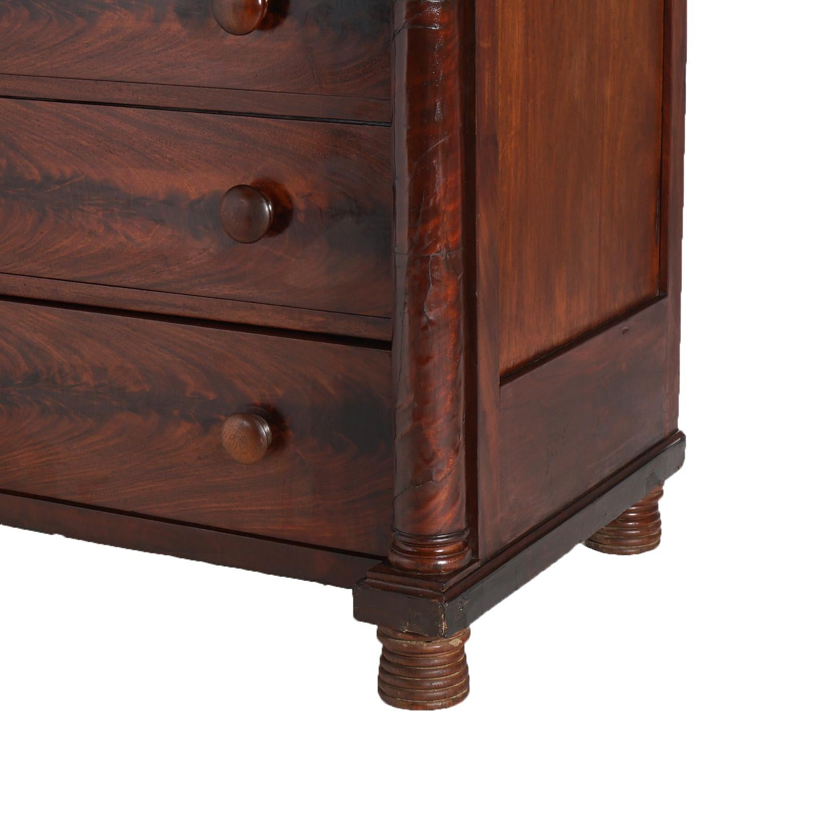 ***Reduced Delivery Rates - See Below or Click “Ask The Seller” to Request a Quote***

Antique American Empire Flame Mahogany Butler’s Desk with Full Columns C1840

Measures - 43