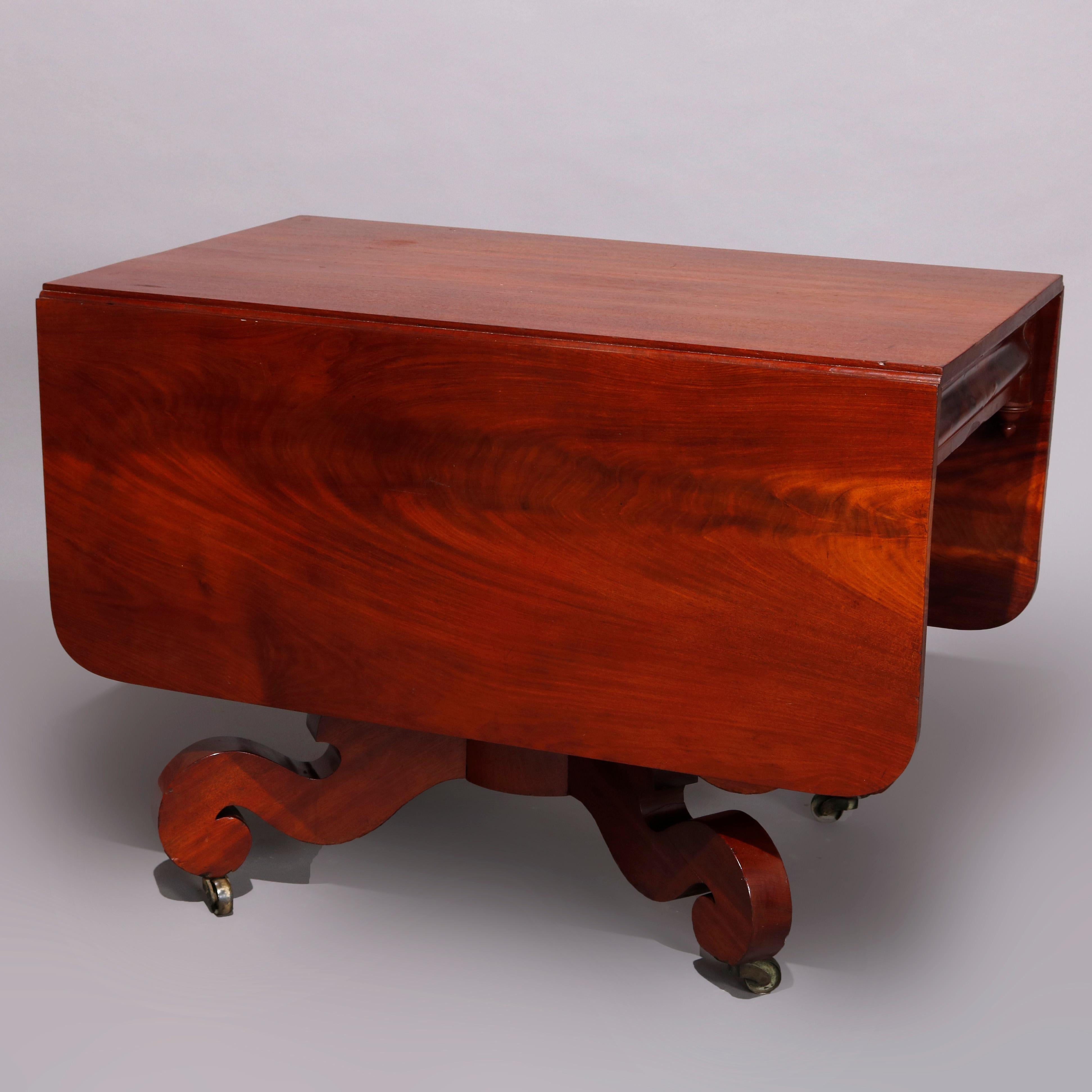 red mahogany table