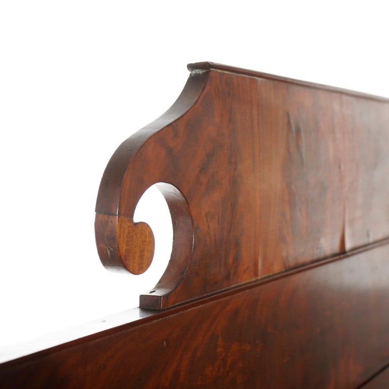 Antique American Empire Neoclassical Ebonized and Stenciled Sideboard