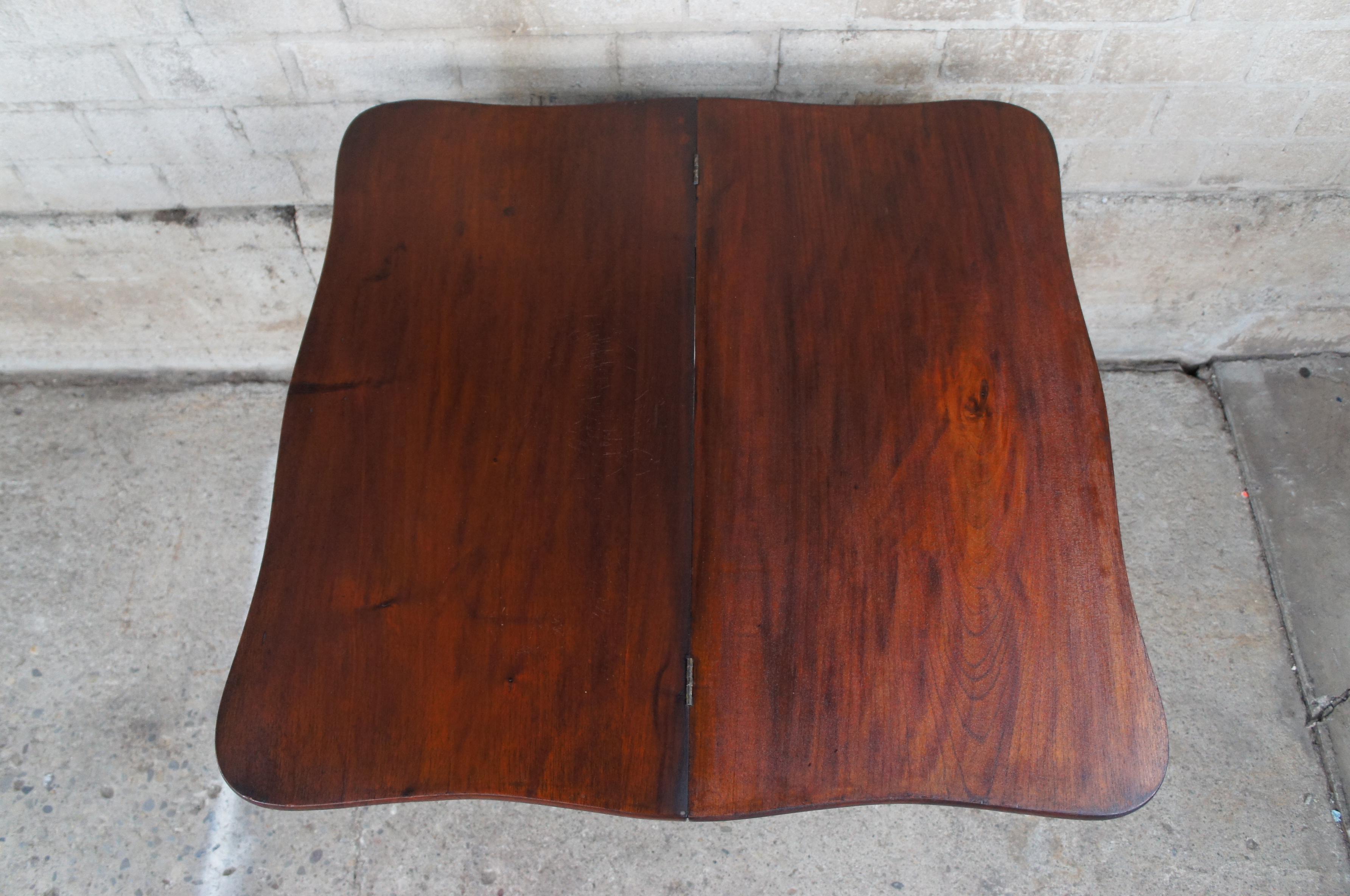 antique game table flip top