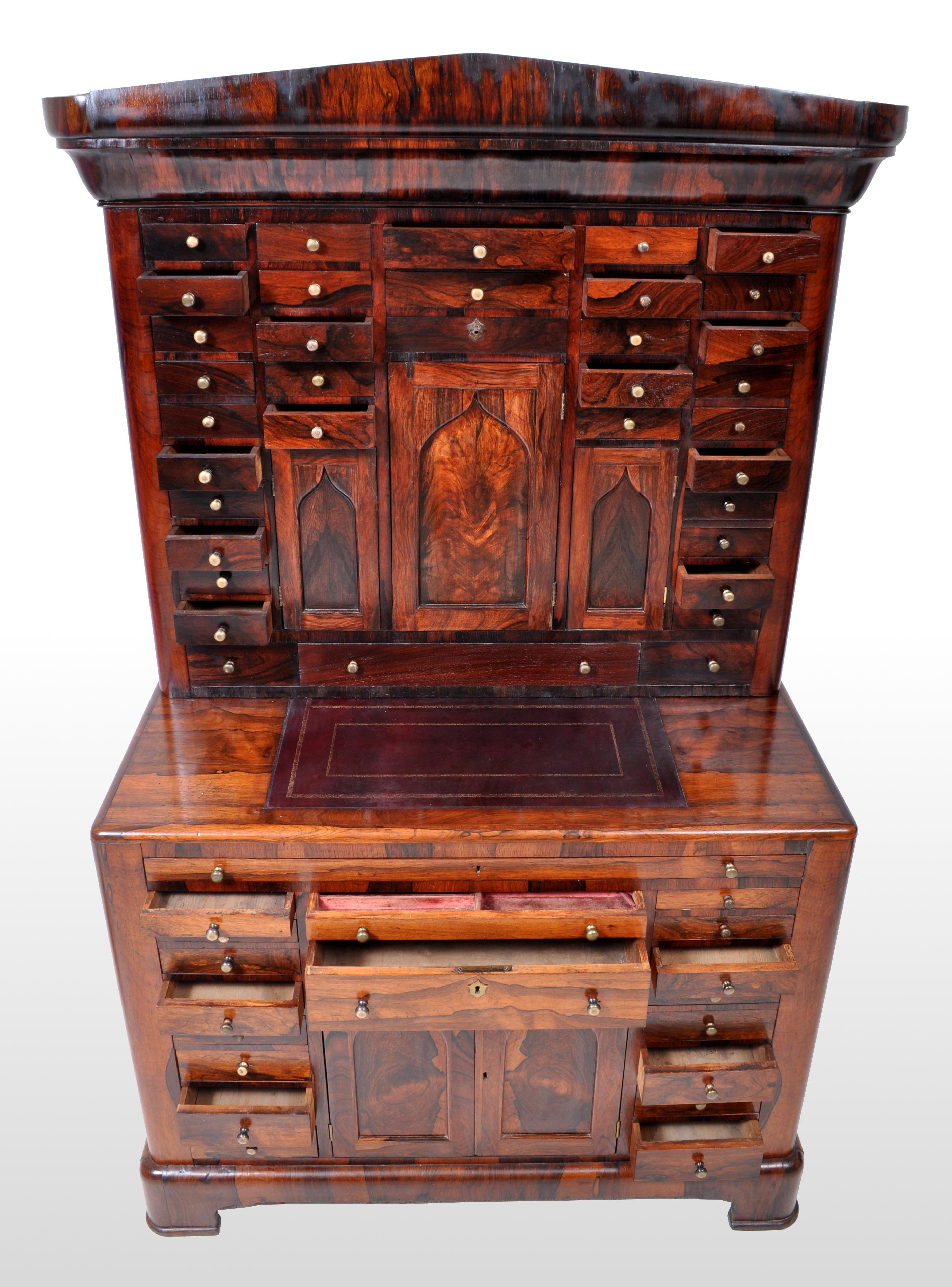 Antique American Empire Rosewood Dental / Medical Cabinet, circa 1820 For Sale 3