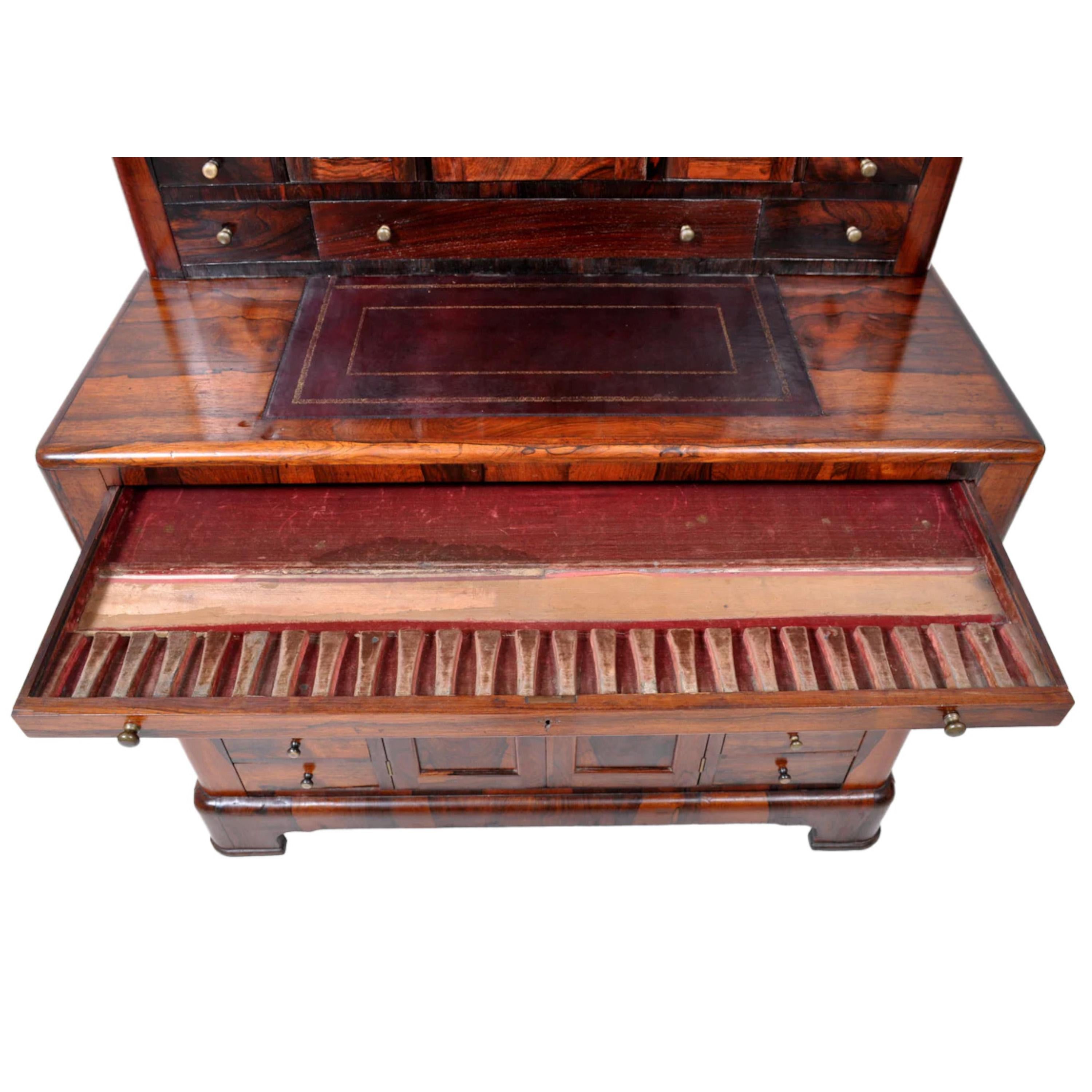 Antiguo Gabinete Dental / Médico de Palisandro Imperio Americano, circa 1820 en venta 3