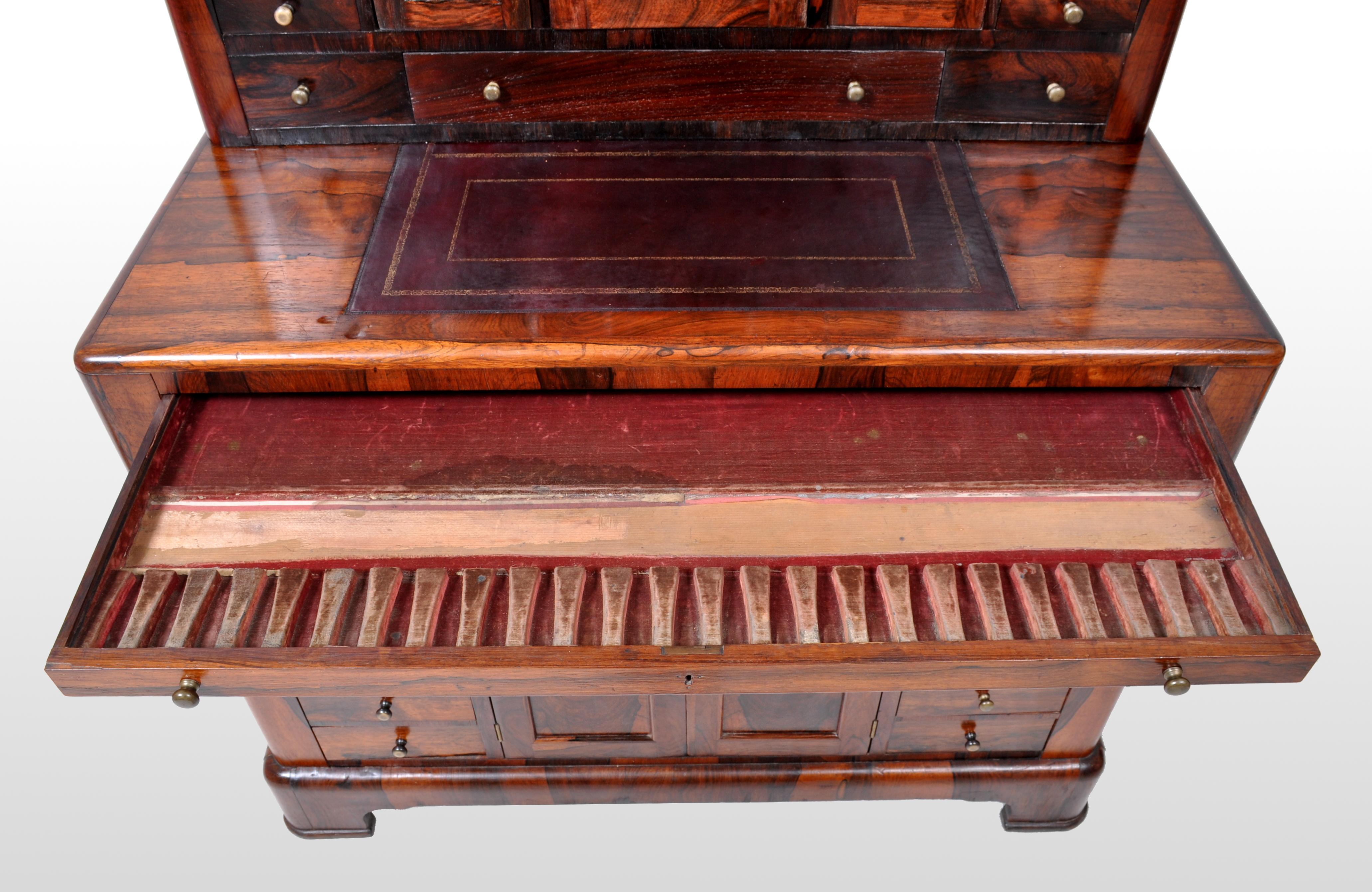 Cabinet dentaire / médical antique Empire américain en bois de rose:: vers 1820 en vente 5