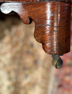 Antique American Empire Serpentine Mahogany Footstool Ottoman