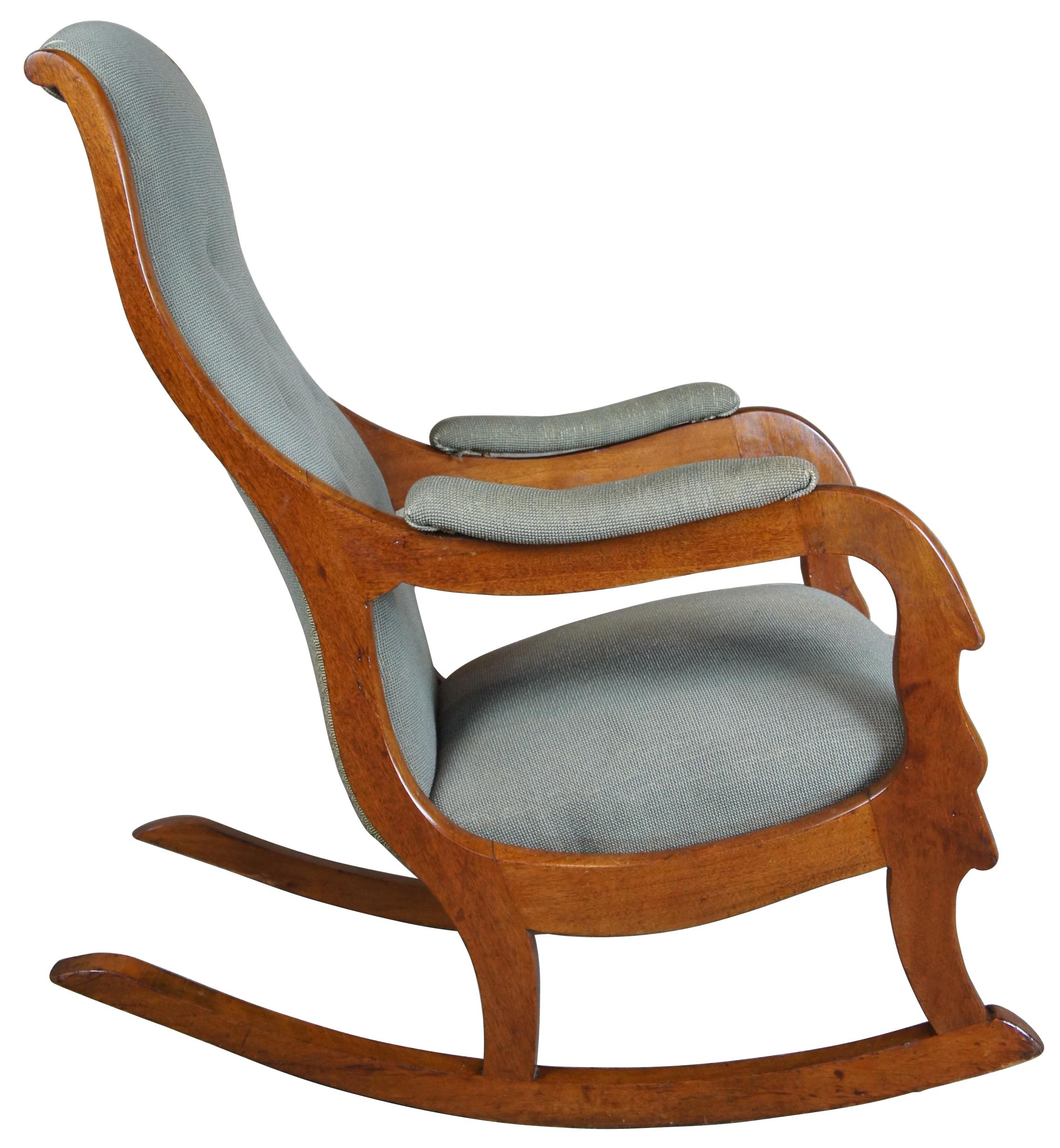 antique empire rocking chair