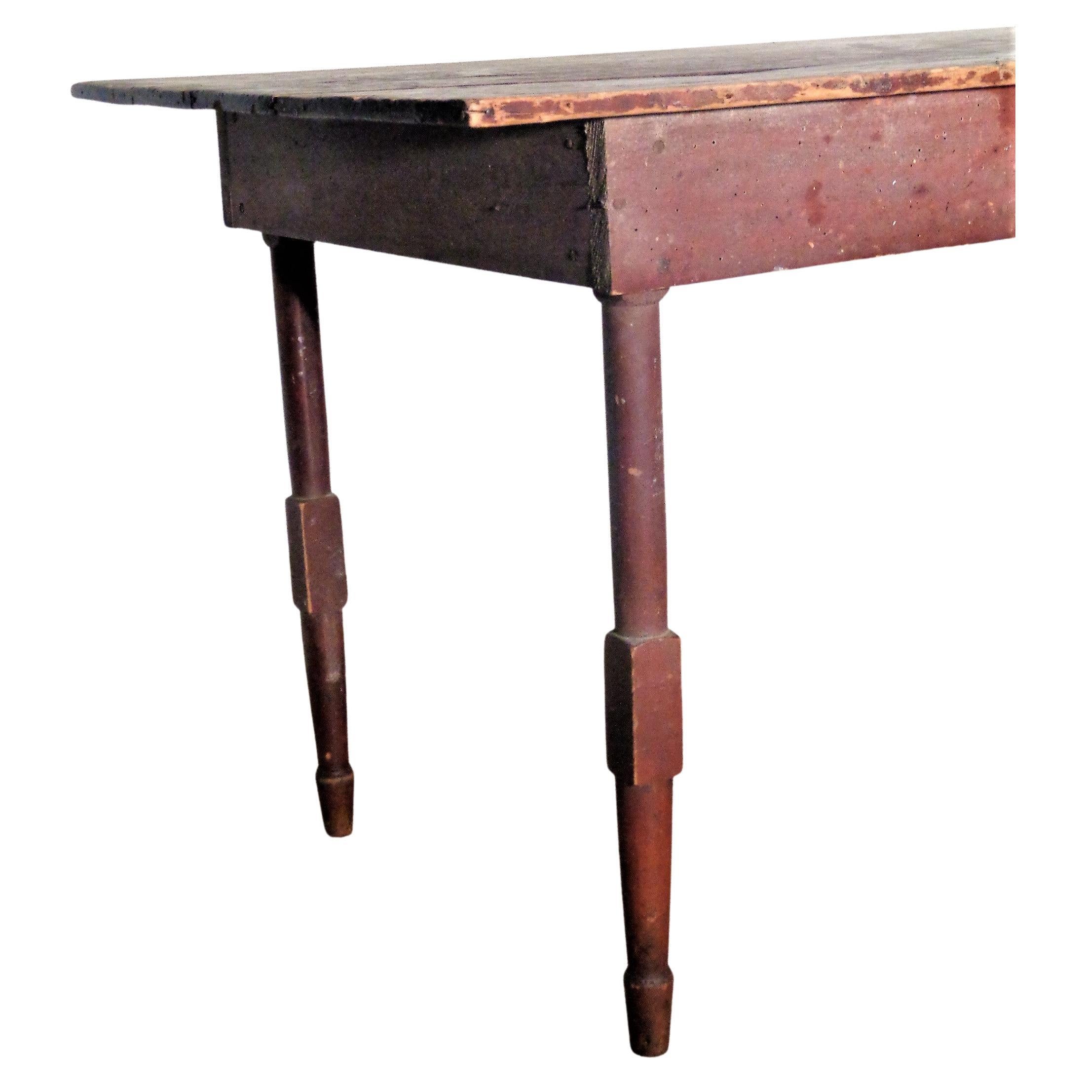 Country Antique American Farm Table, circa 1850-1860 For Sale