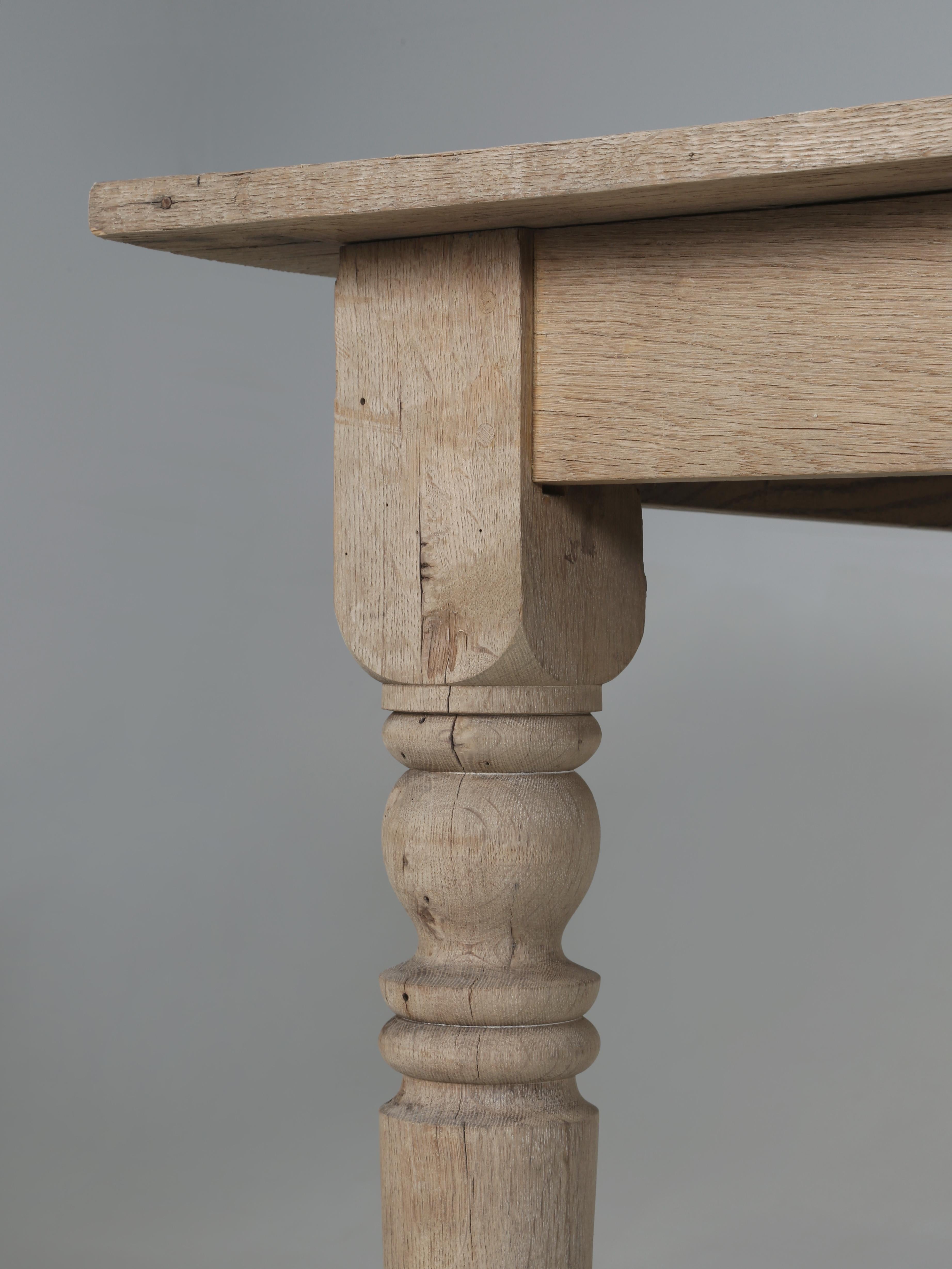 Antiker amerikanischer Bauernhaus- oder Erntetisch aus Eichenholz mit 14-Plus Original-Finish im Angebot 8