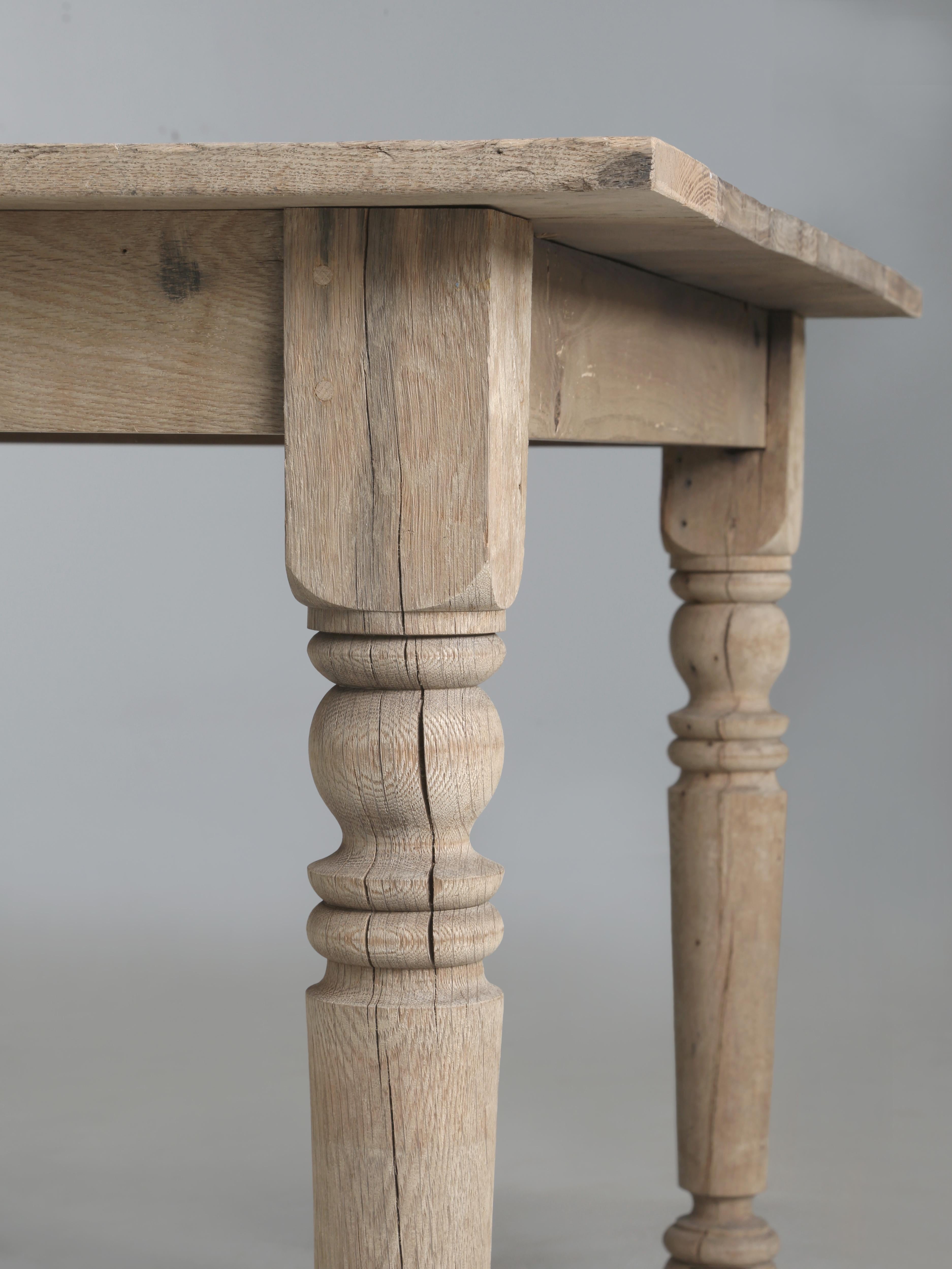 Antiker amerikanischer Bauernhaus- oder Erntetisch aus Eichenholz mit 14-Plus Original-Finish im Angebot 9