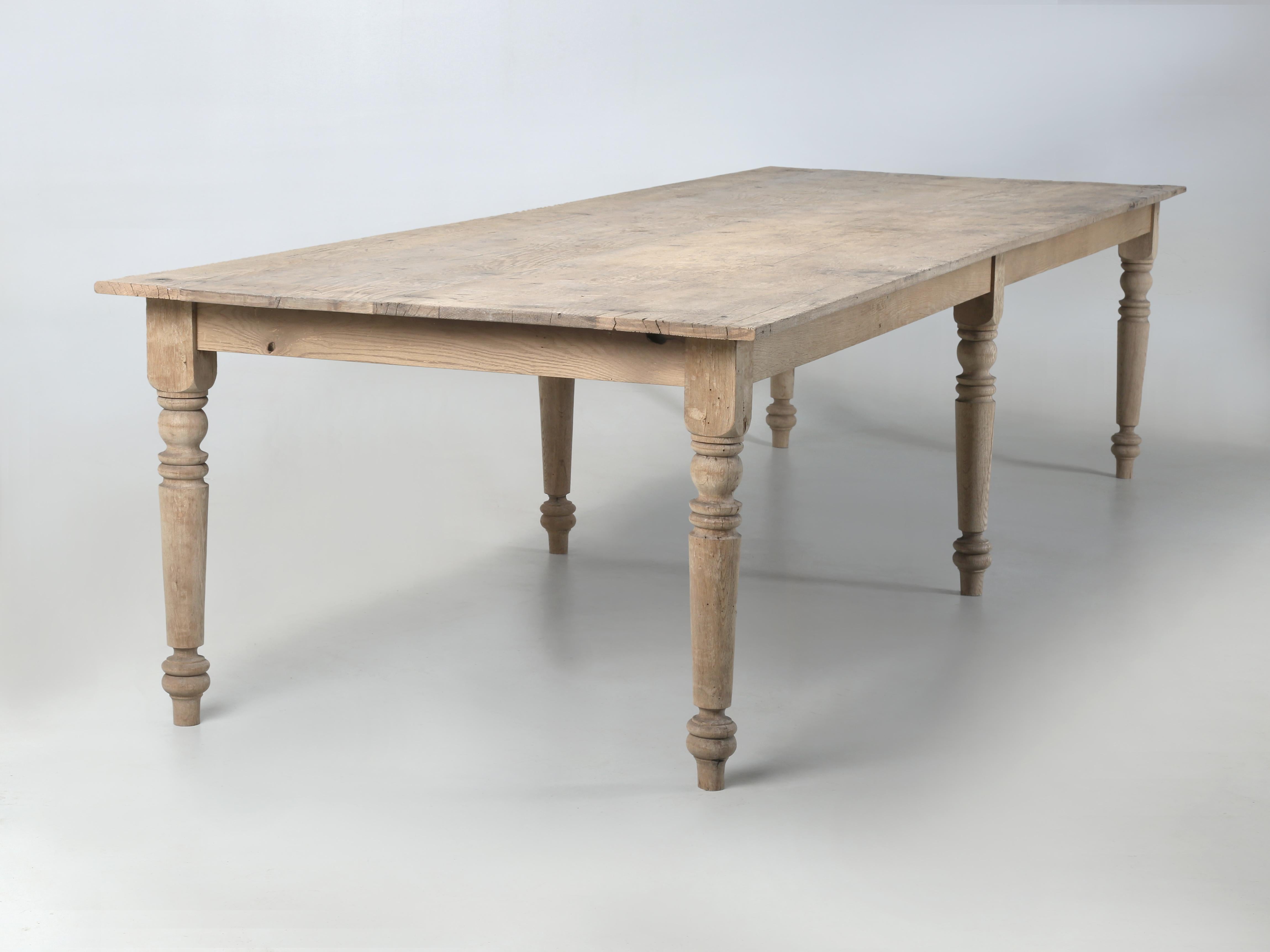 Antiker amerikanischer Bauernhaus- oder Erntetisch aus Eichenholz mit 14-Plus Original-Finish im Angebot 12