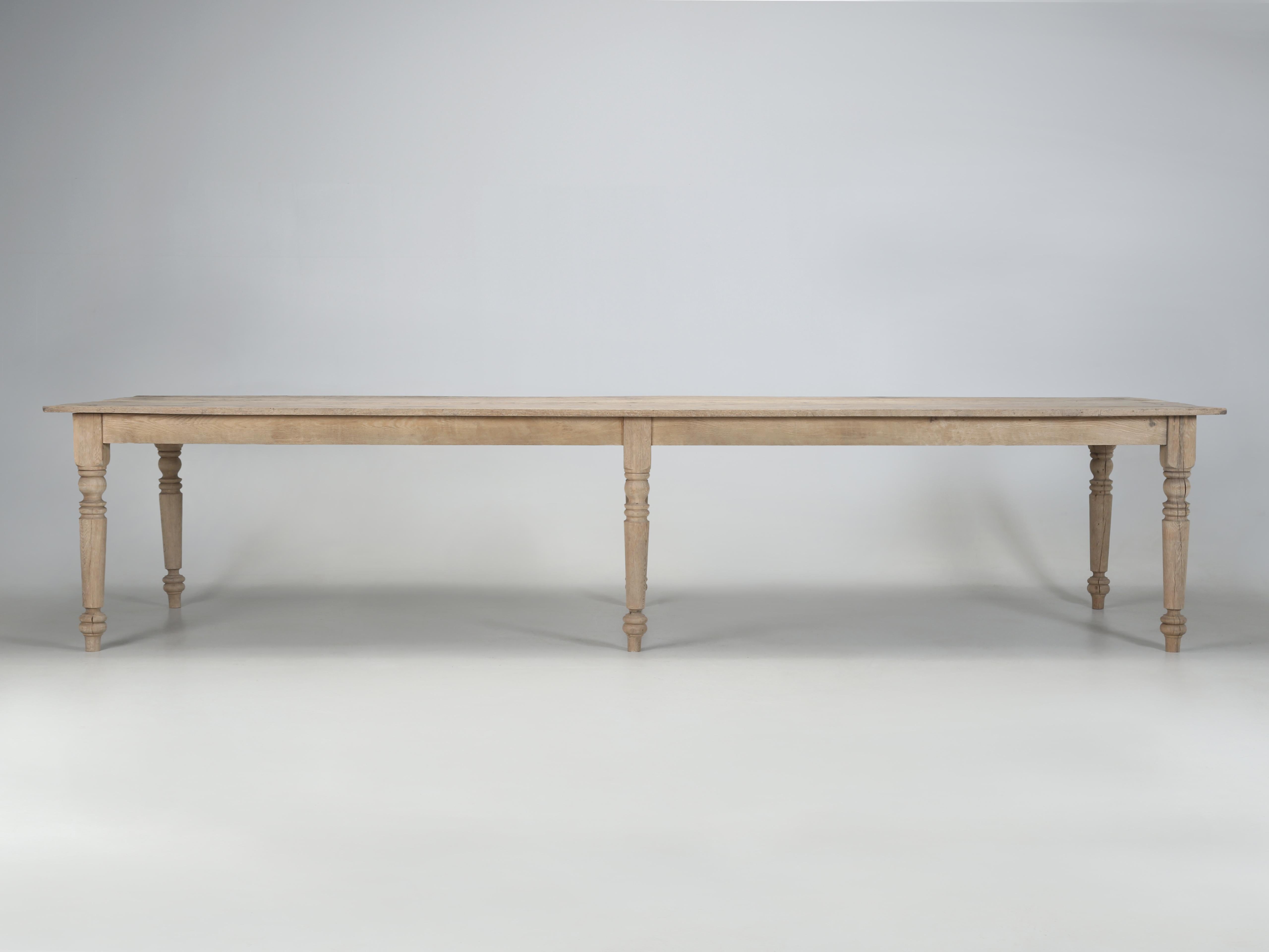 Antiker amerikanischer Bauernhaus- oder Erntetisch aus Eichenholz mit 14-Plus Original-Finish im Angebot 13