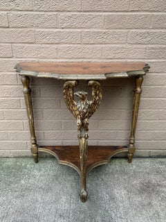 Antique American Federal Eagle Walnut Side Table, Mid 19th Century