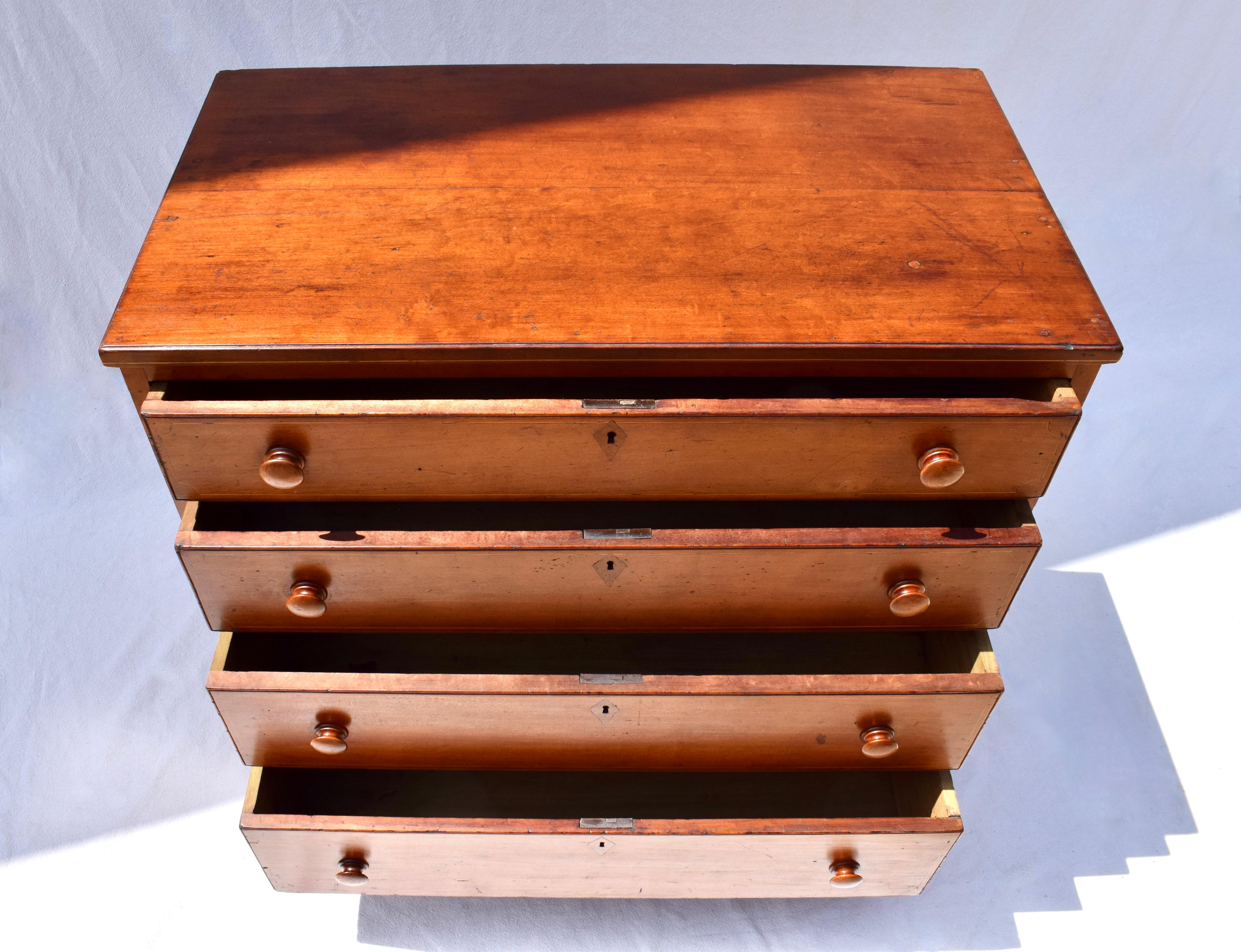 Antique American Federal Highboy Chest of Drawers Early 19th C. 7