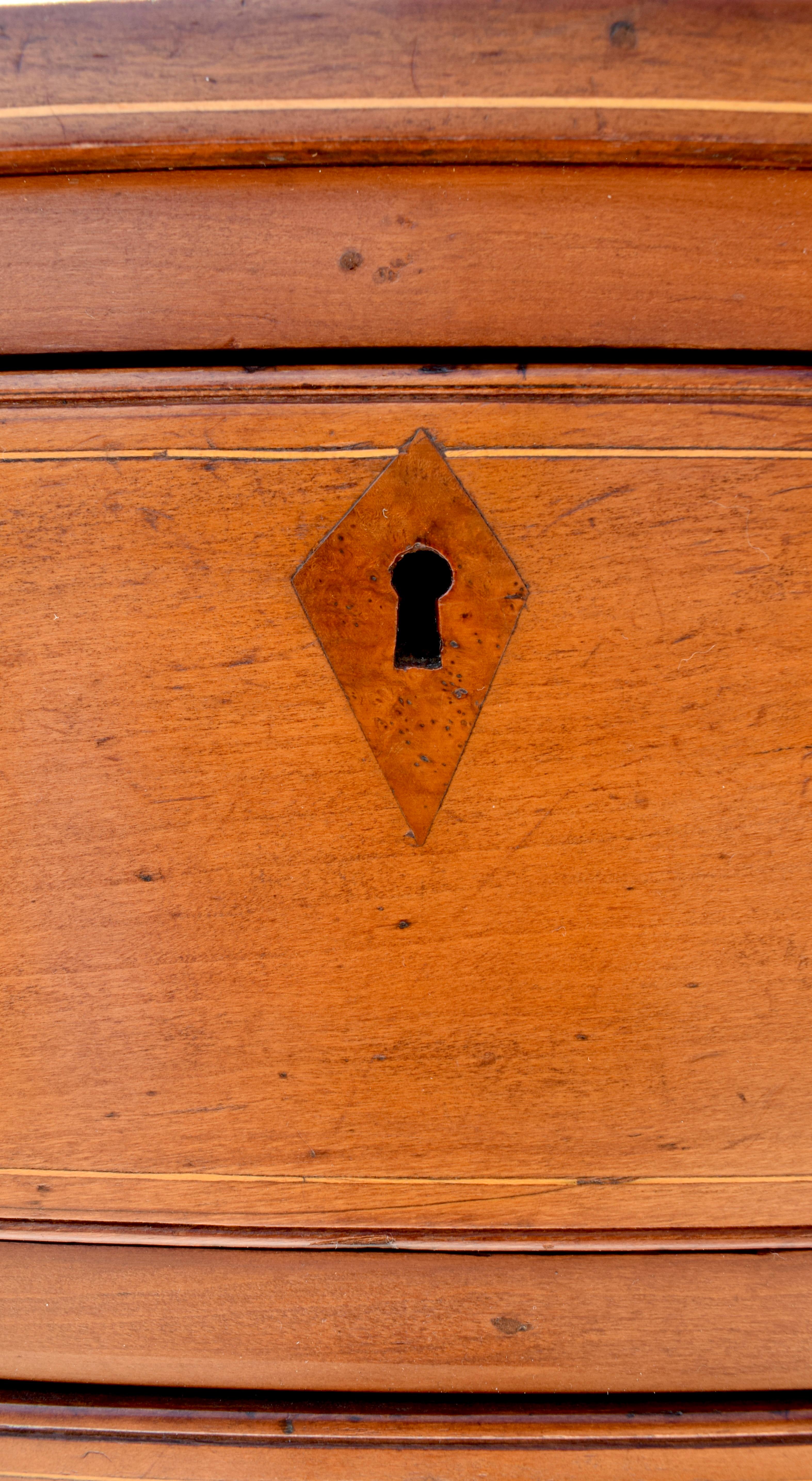 Cherry Antique American Federal Highboy Chest of Drawers Early 19th C.