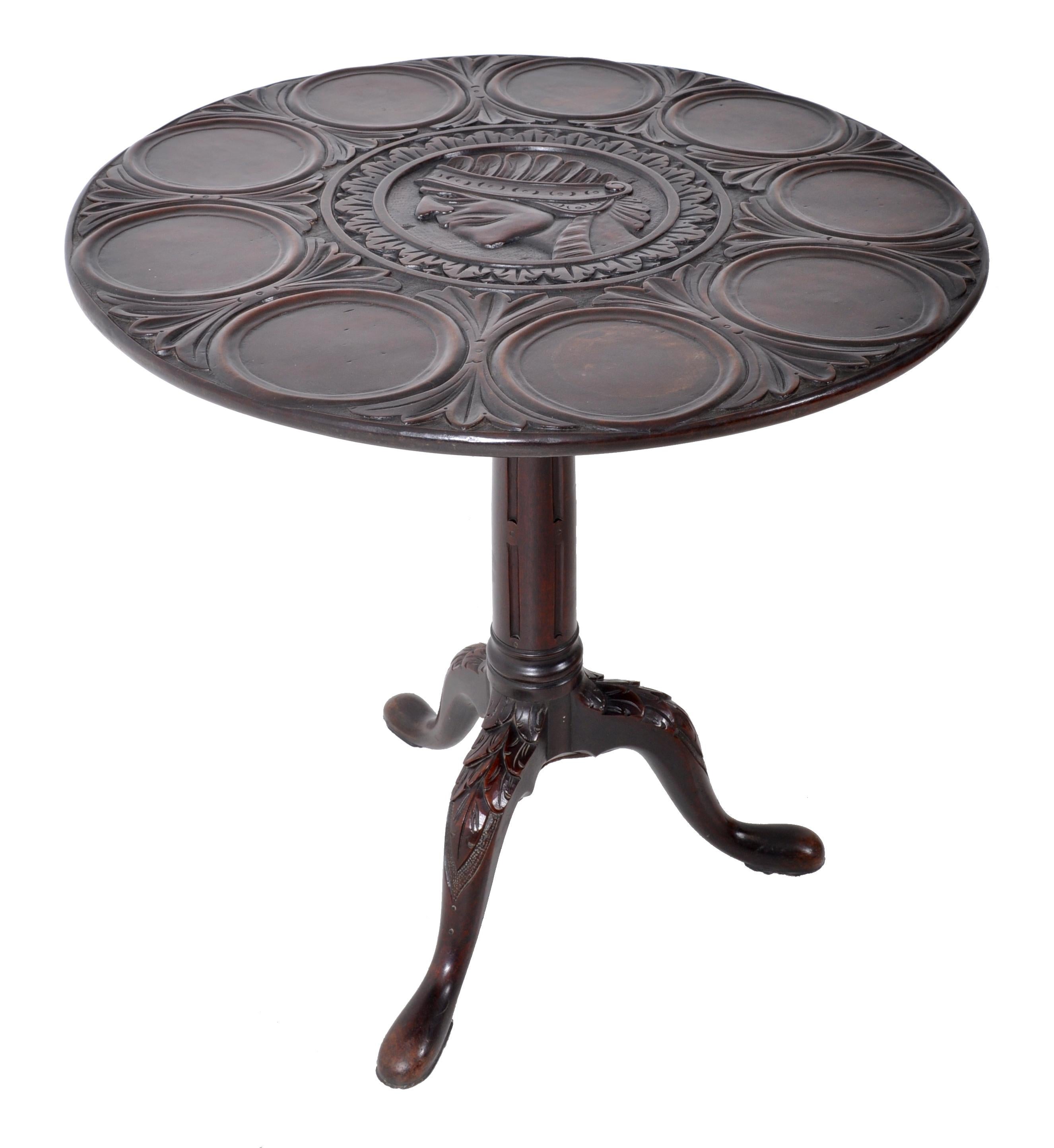 Antique American Federal Mahogany Tilt-Top Supper Table, circa 1790 In Good Condition In Portland, OR