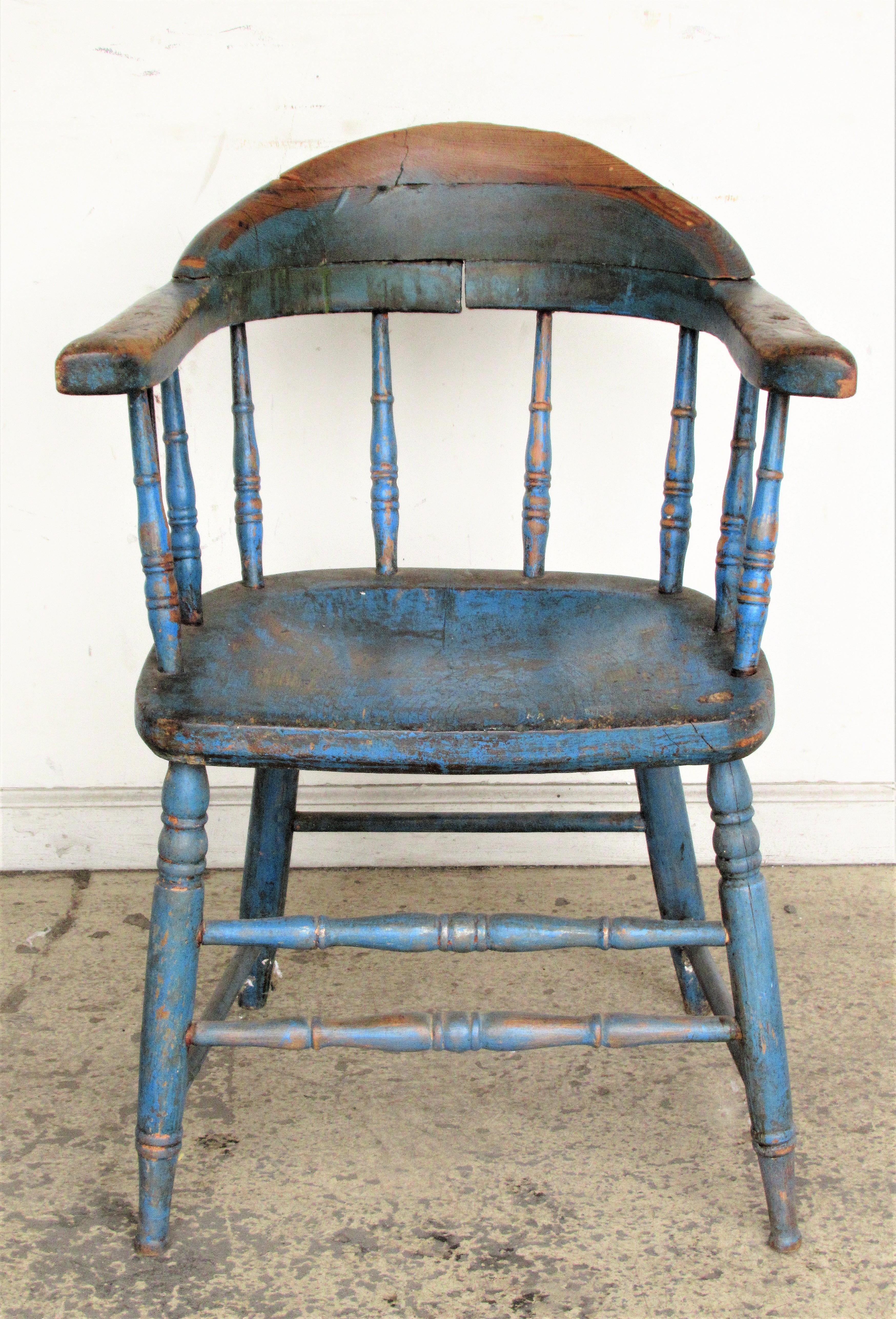 blue windsor chairs