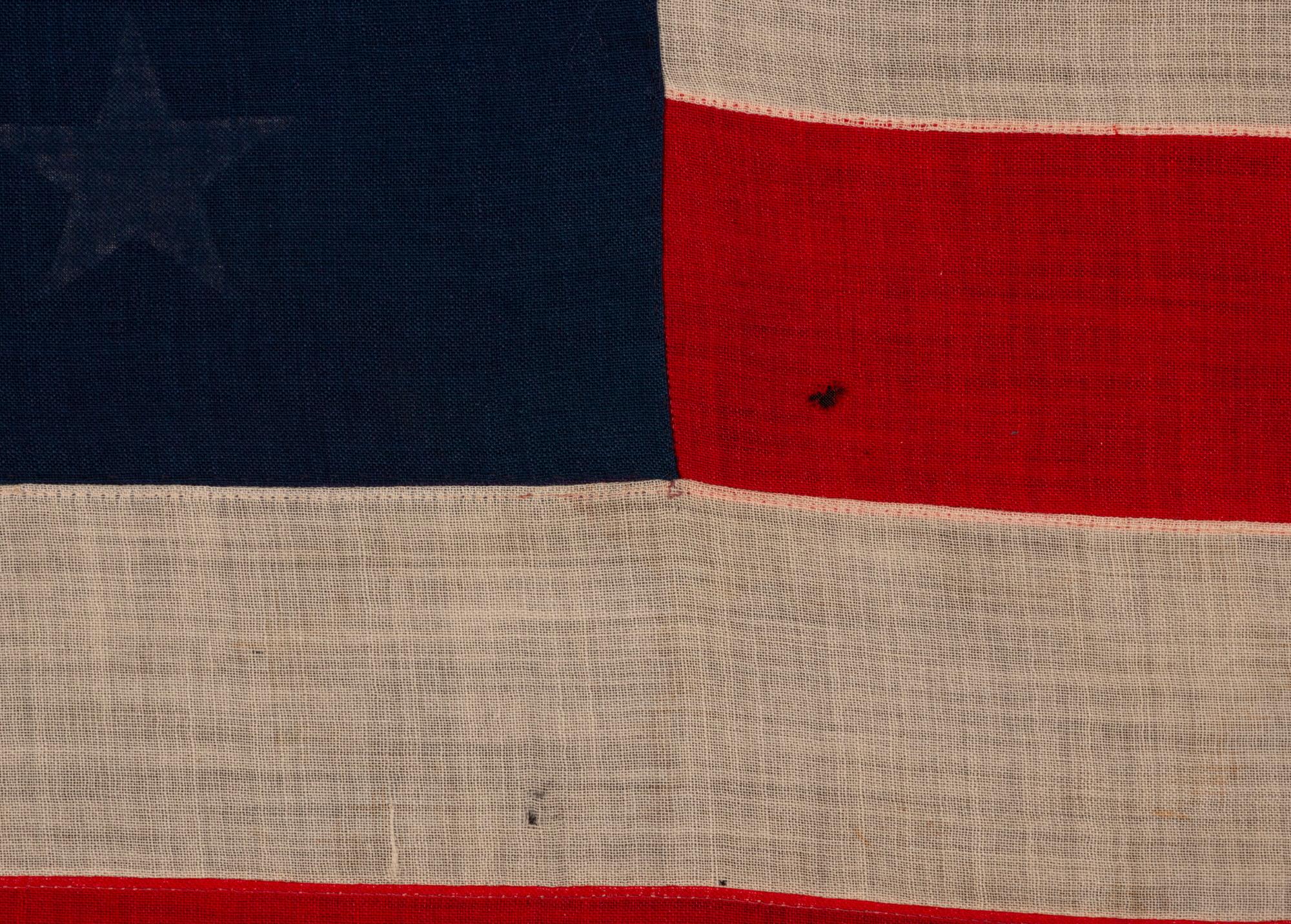 Antique American Flag w/ 13 Stars in the Betsy Ross Design & 45 Stars on Reverse For Sale 2