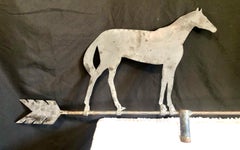 Antique American Folk Art Horse Silhouette Weathervane